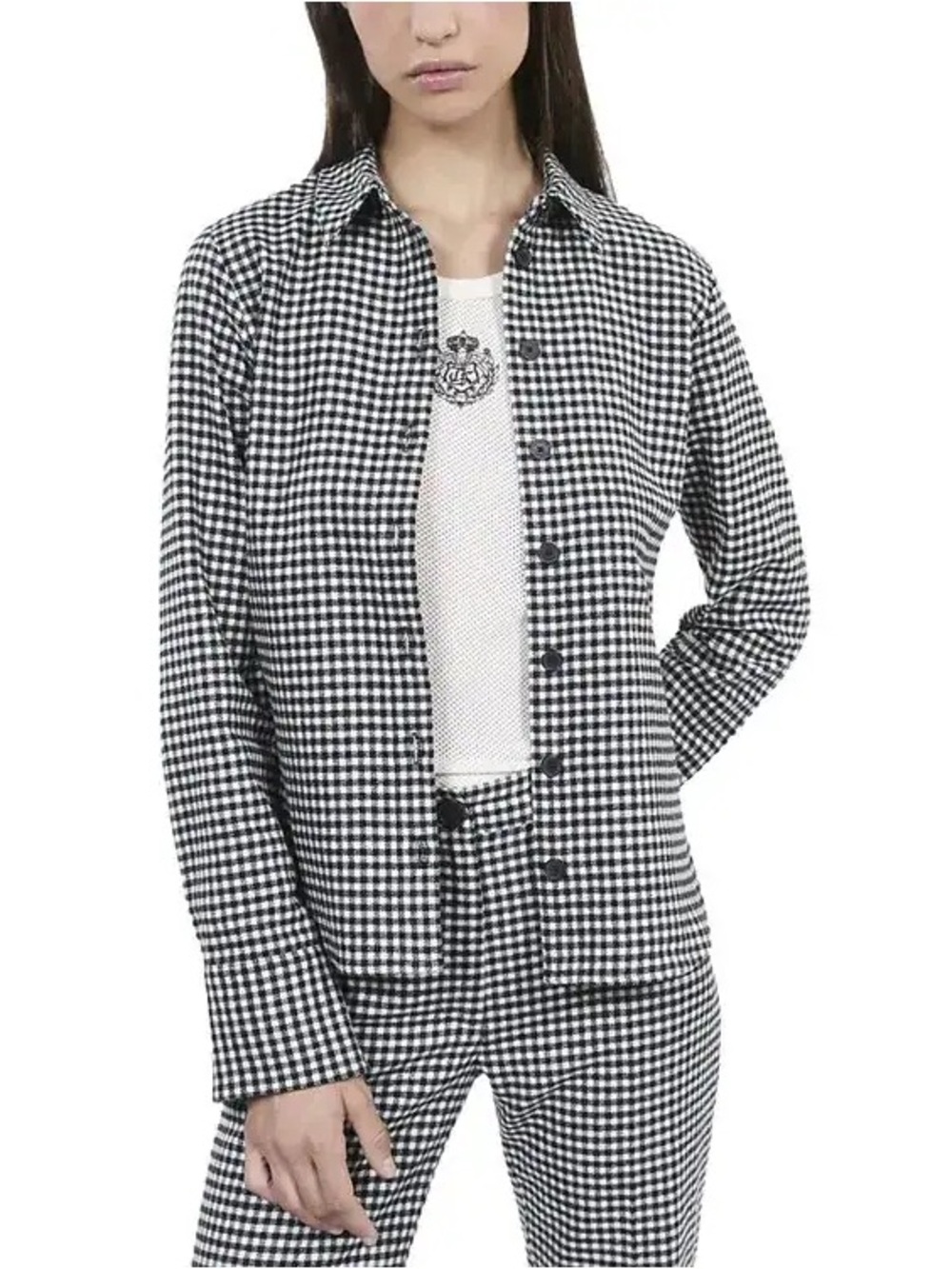 NWT The Kooples Vicky Check Shirt Size 1/S